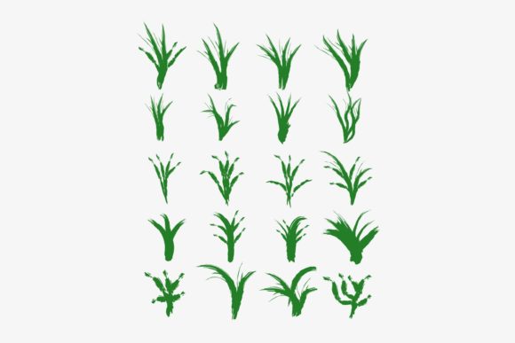 20 Set of Green Grass Patterns