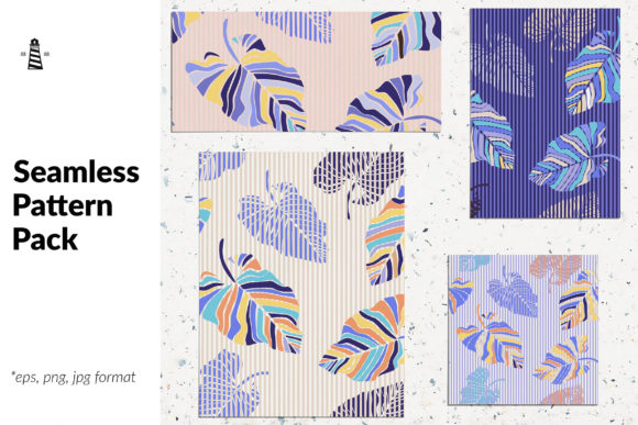 Exotic Leaf Seamless Patterns