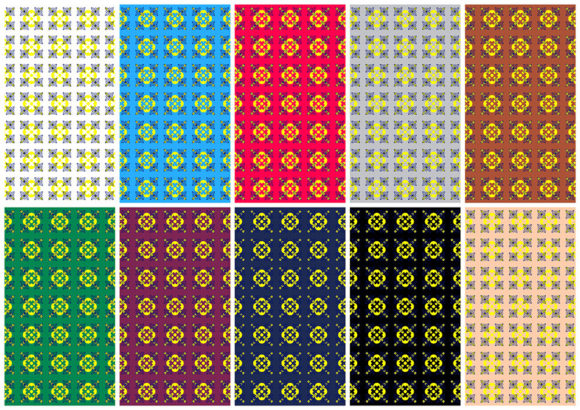 Floral Patterns 10 Versions: Versatile, High-Resolution Digital Backgrounds for Designers and Creators