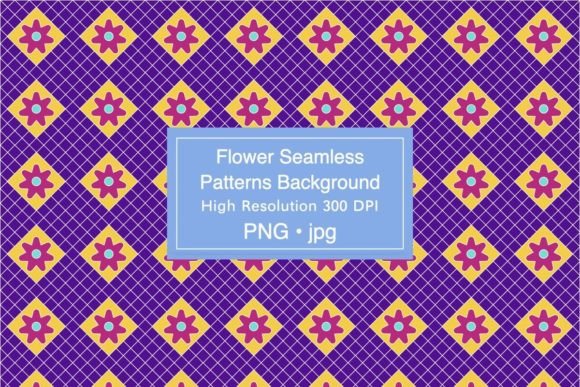 Flower Seamless Patterns Background