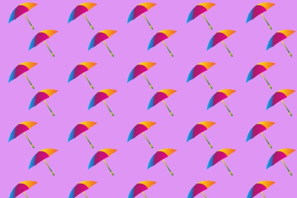 Pink Digital Paper, Umbrella Patterns: A Practical Asset for Design, Planning, and Production