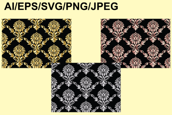 Posh Ornate Patterns Metallic