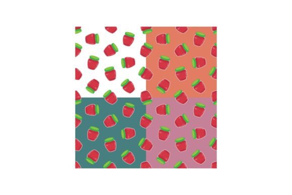 Set of Seamless Patterns with Packaged J