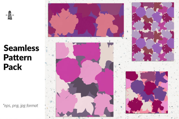Tropical Flowers Seamless Patterns