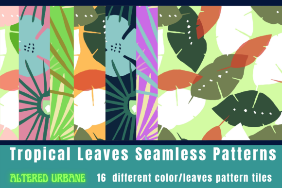 Tropical Leaves Seamless Patterns: Vibrant, Versatile Design Resources for Creators