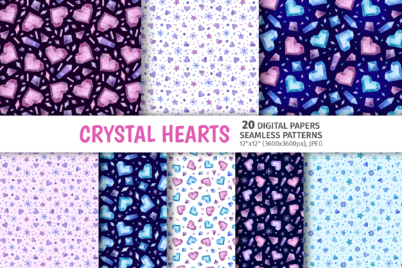 Valentines Day Patterns That Spark Joy—Crystal Hearts, Seamless Designs & Digital Love