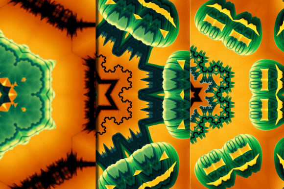 Various Shape Halloween Mandala Patterns