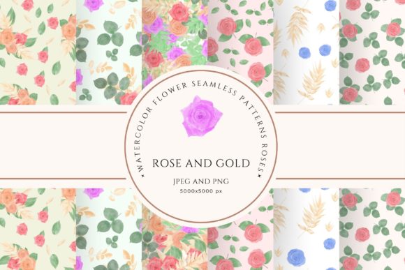 Watercolor Flower Seamless Patterns Rose: Effortless Elegance for Designers and Crafters